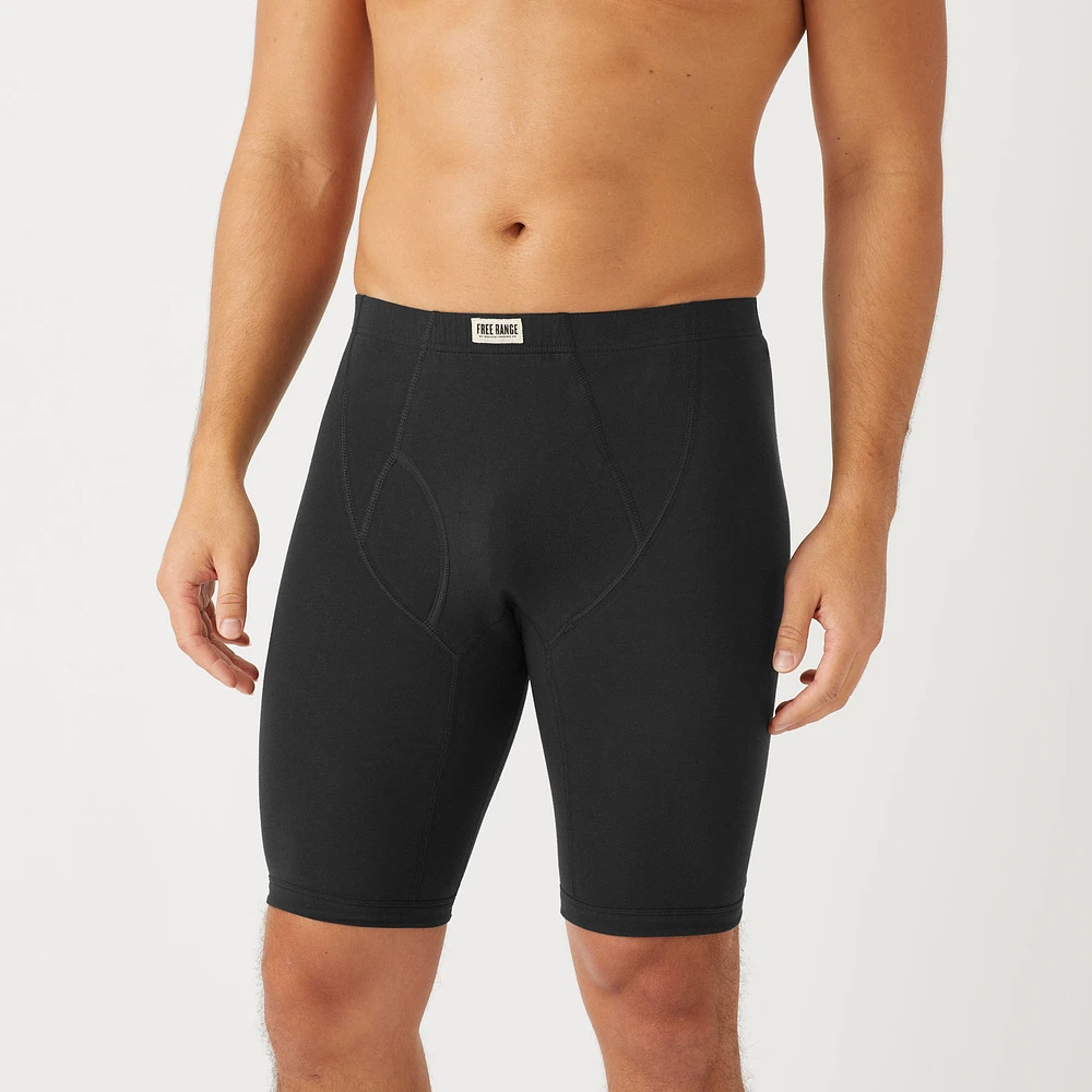Men's Free Range Organic Cotton Extra Long Boxer Briefs