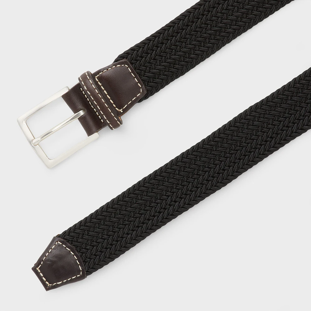 Men's Woven Elastic Stretch Belt