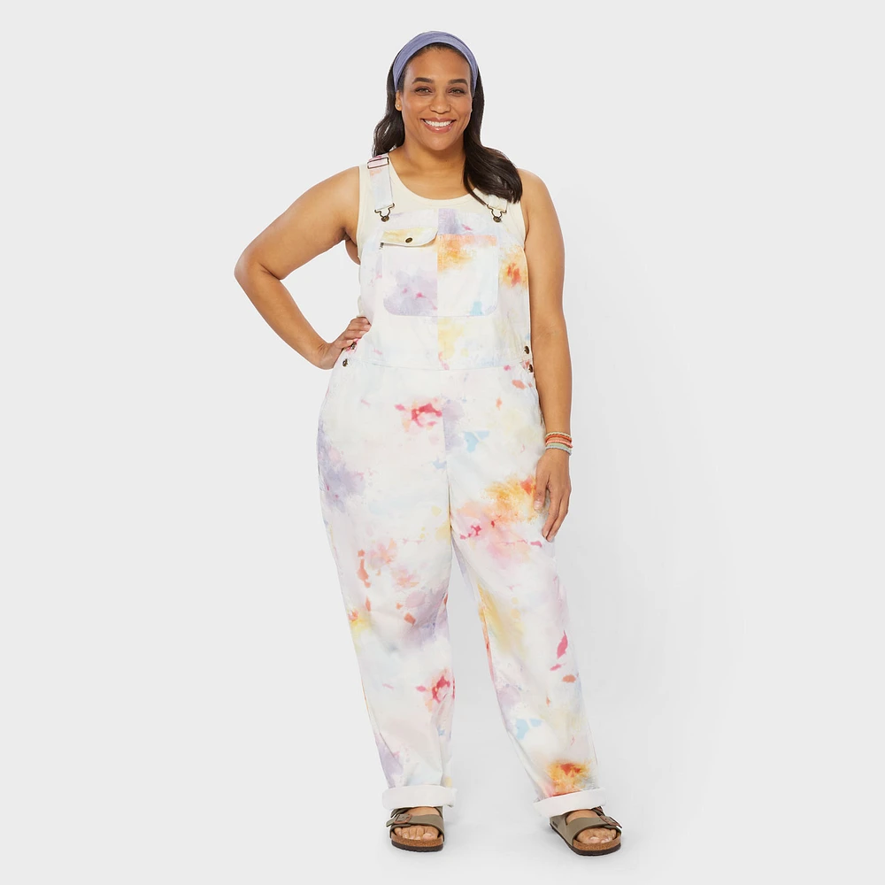 Women's Plus Wild Card Cotton Canvas Bib Overalls
