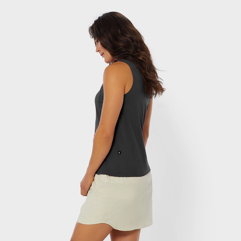 Women's AKHG Renew Bamboo Mockneck Tank