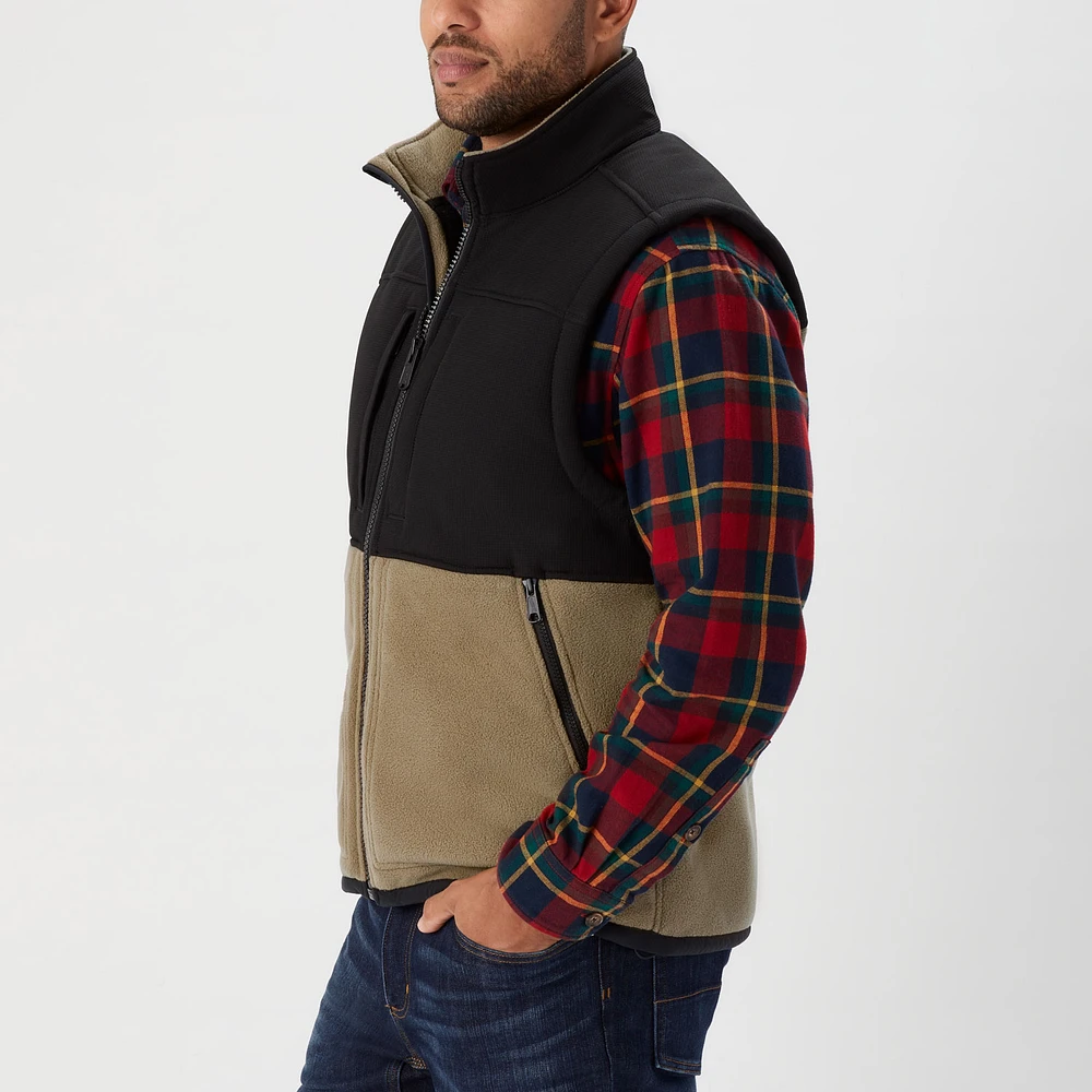 Men's Bear Hide Fleece Vest