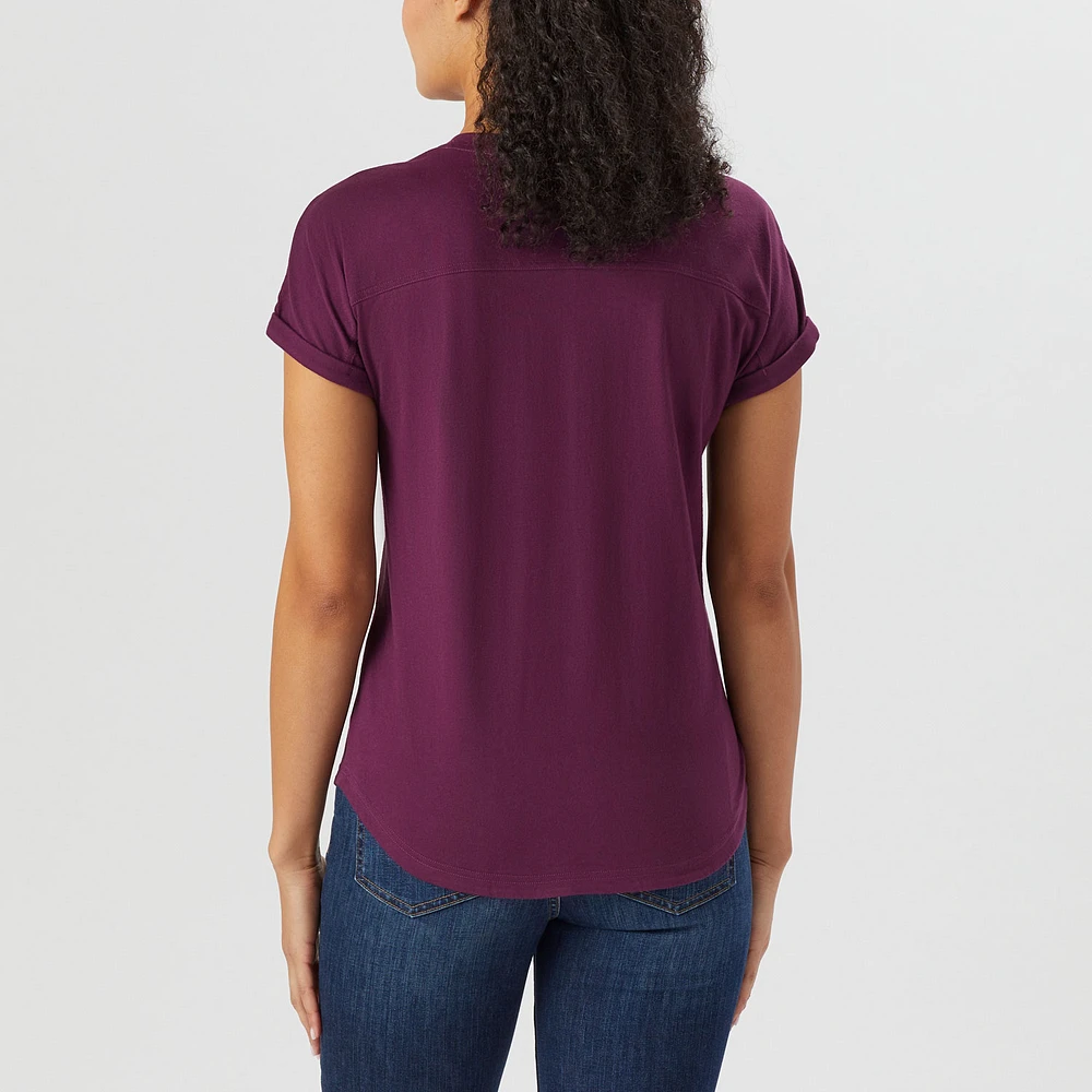 Women's Lightweight Longtail T Short Sleeve Henley
