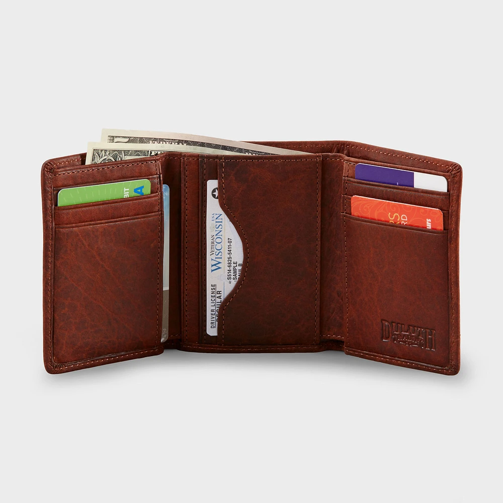 Men's Bison Tri-Fold Wallet