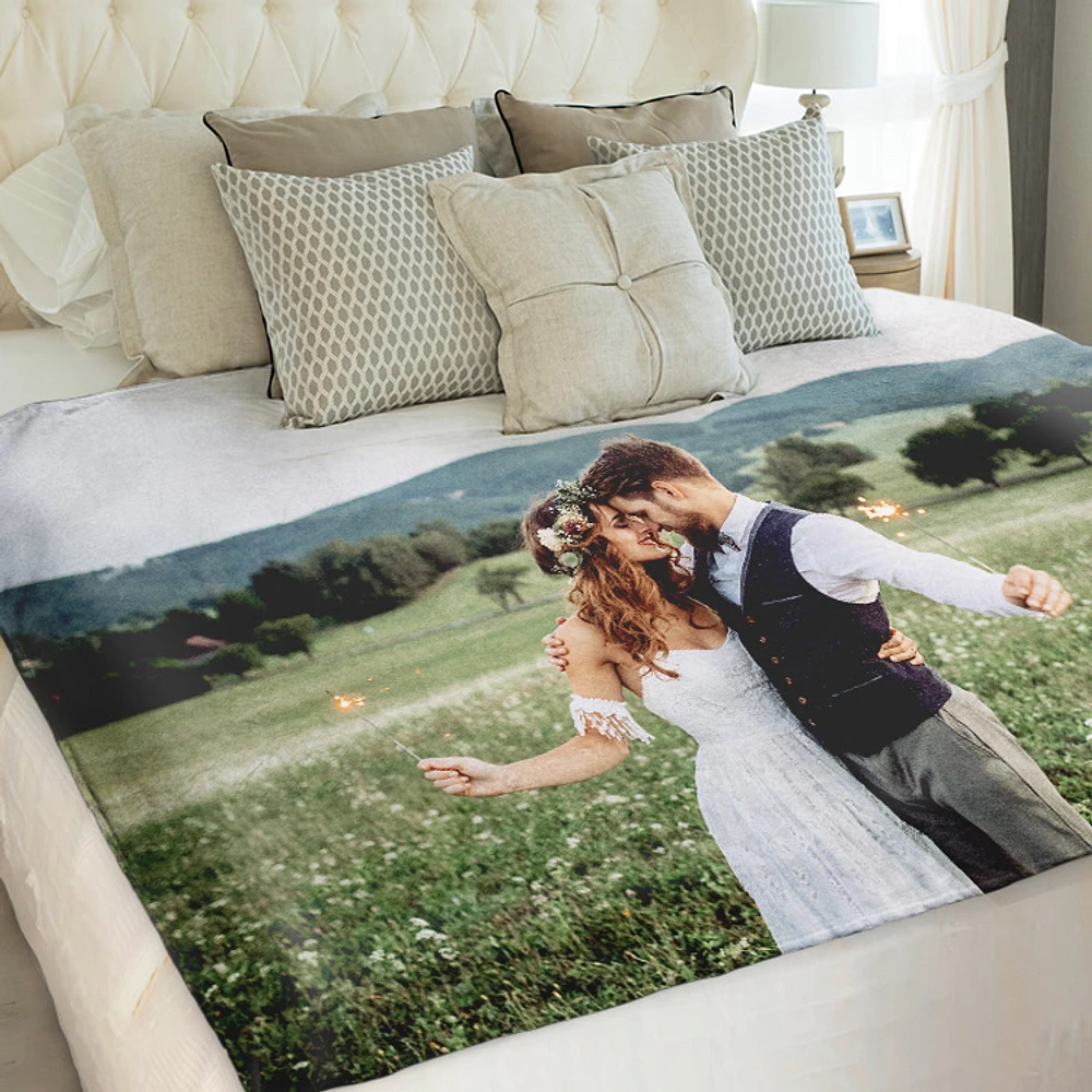 Epicolor Plush Photo Blanket