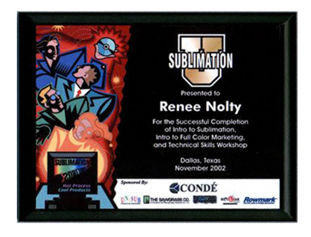 Printed Plaques