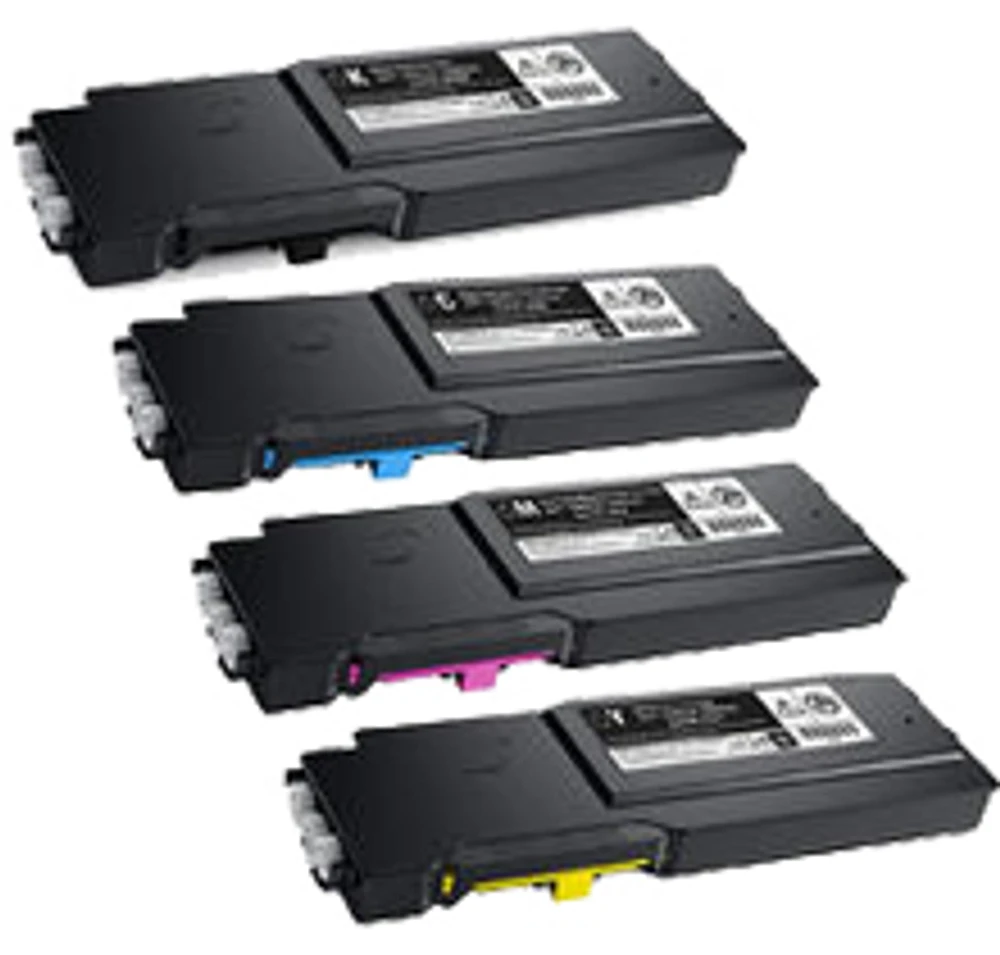 Dell S3840 / S3845 Extra High Yield Laser Toner Cartridge Set Black Cyan Magenta Yellow
