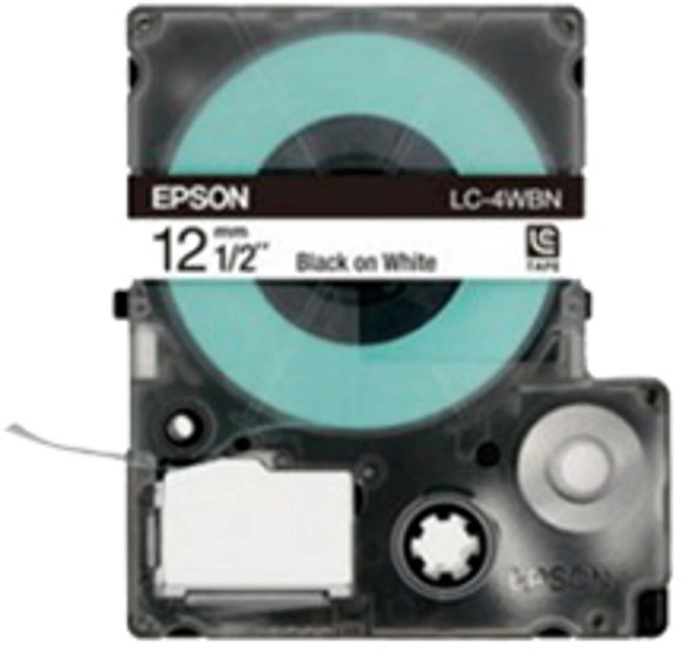 Epson SS12KW (LC-4WBN) Label Tape Maker Black on White