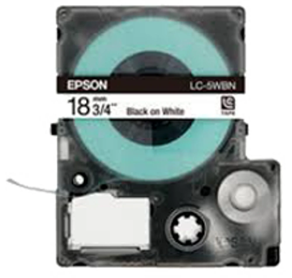Epson SS18KW (LC-5WBN) Label Tape Maker Black on White