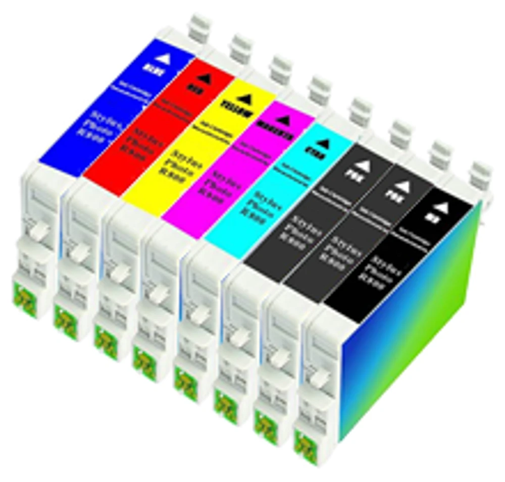 Epson T054 Ink / Inkjet Cartridge Set Black Glossy Cyan Yellow Magenta Black Photo Matte Black Red Blue