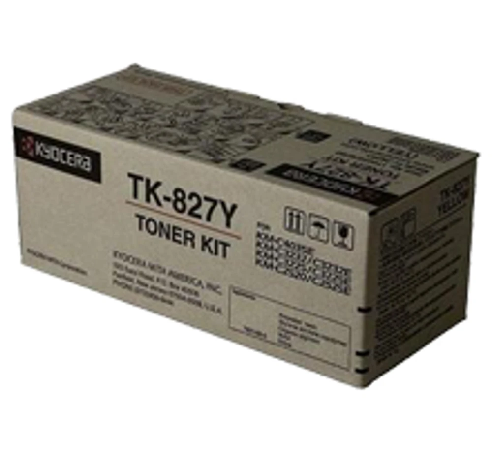 KYOCERA MITA TK827Y Laser Toner Cartridge Yellow