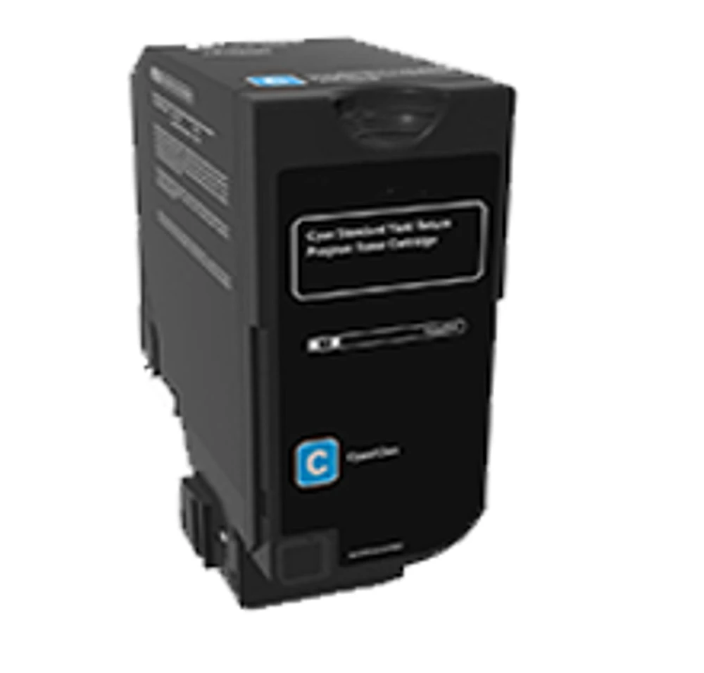 MADE IN CANADA Lexmark IBM 74C1SC0 Cyan Laser Toner Cartridge