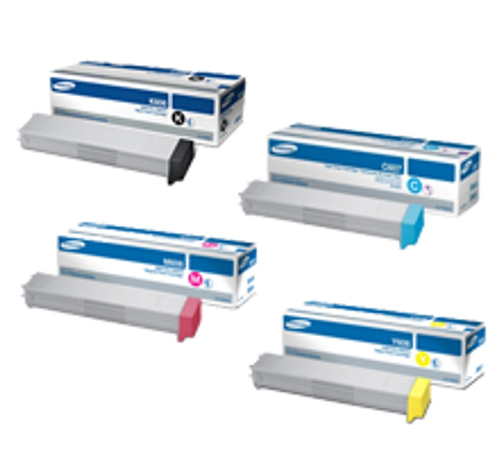 Samsung CLT-606S Laser Toner Cartridge Set Black Cyan Magenta Yellow