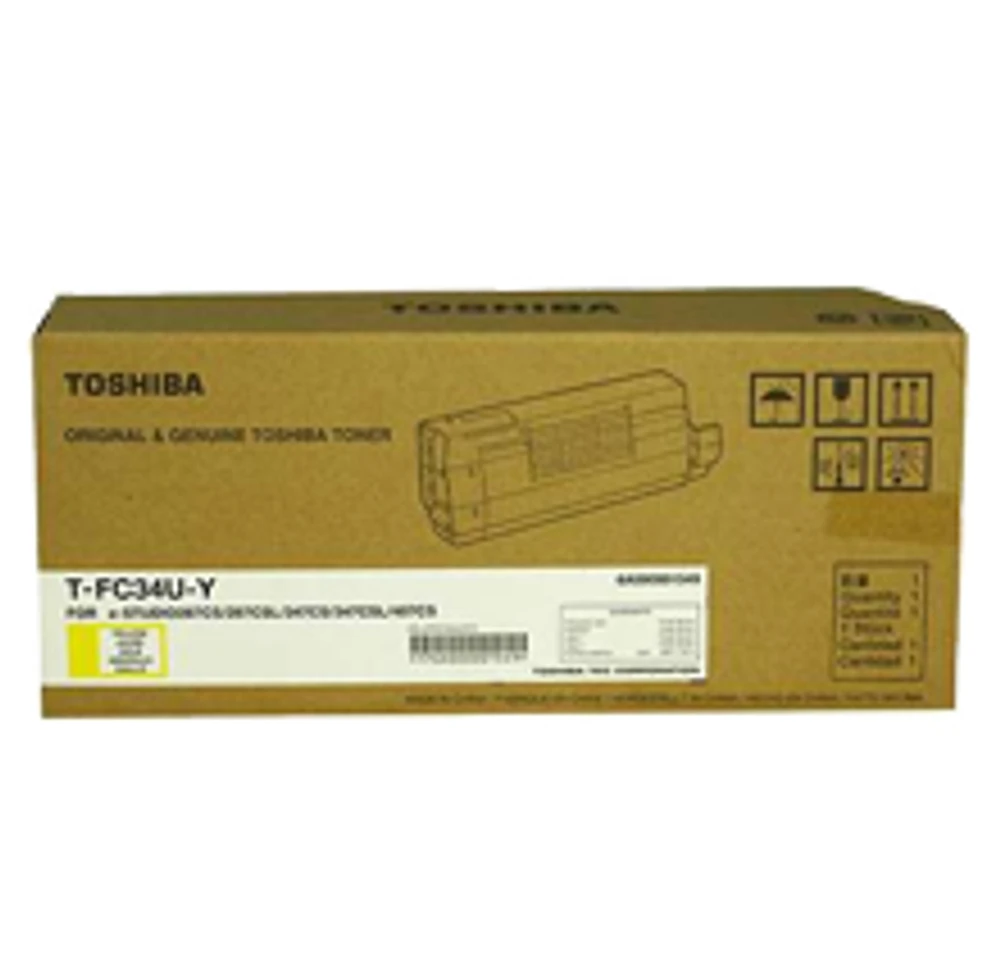 TOSHIBA TFC34UY Laser Toner Cartridge Yellow