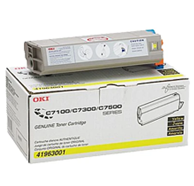 Okidata 41963001 Laser Toner Cartridge Yellow