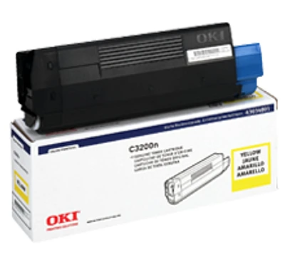 Okidata 43034801 Laser Toner Cartridge Yellow