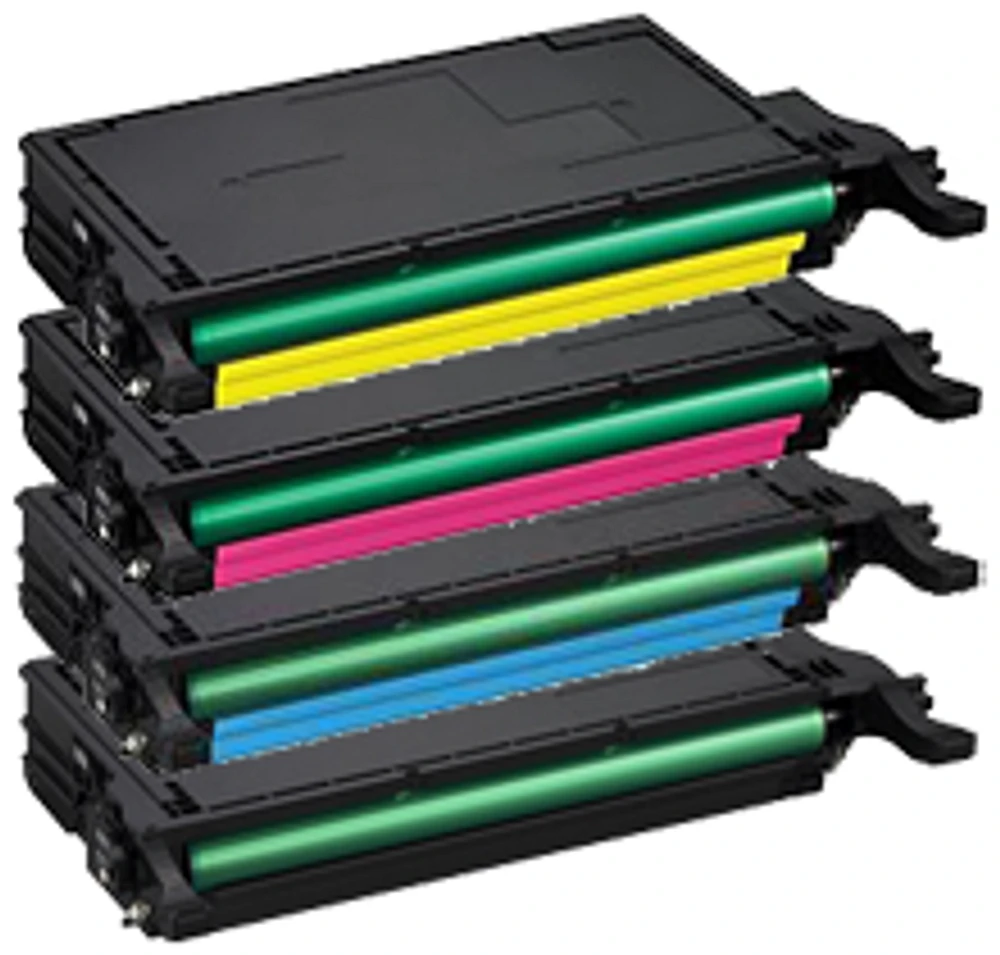 Compatible with Samsung CLP-620 High Yield Laser Toner Cartridge Set Black Cyan Yellow Magenta