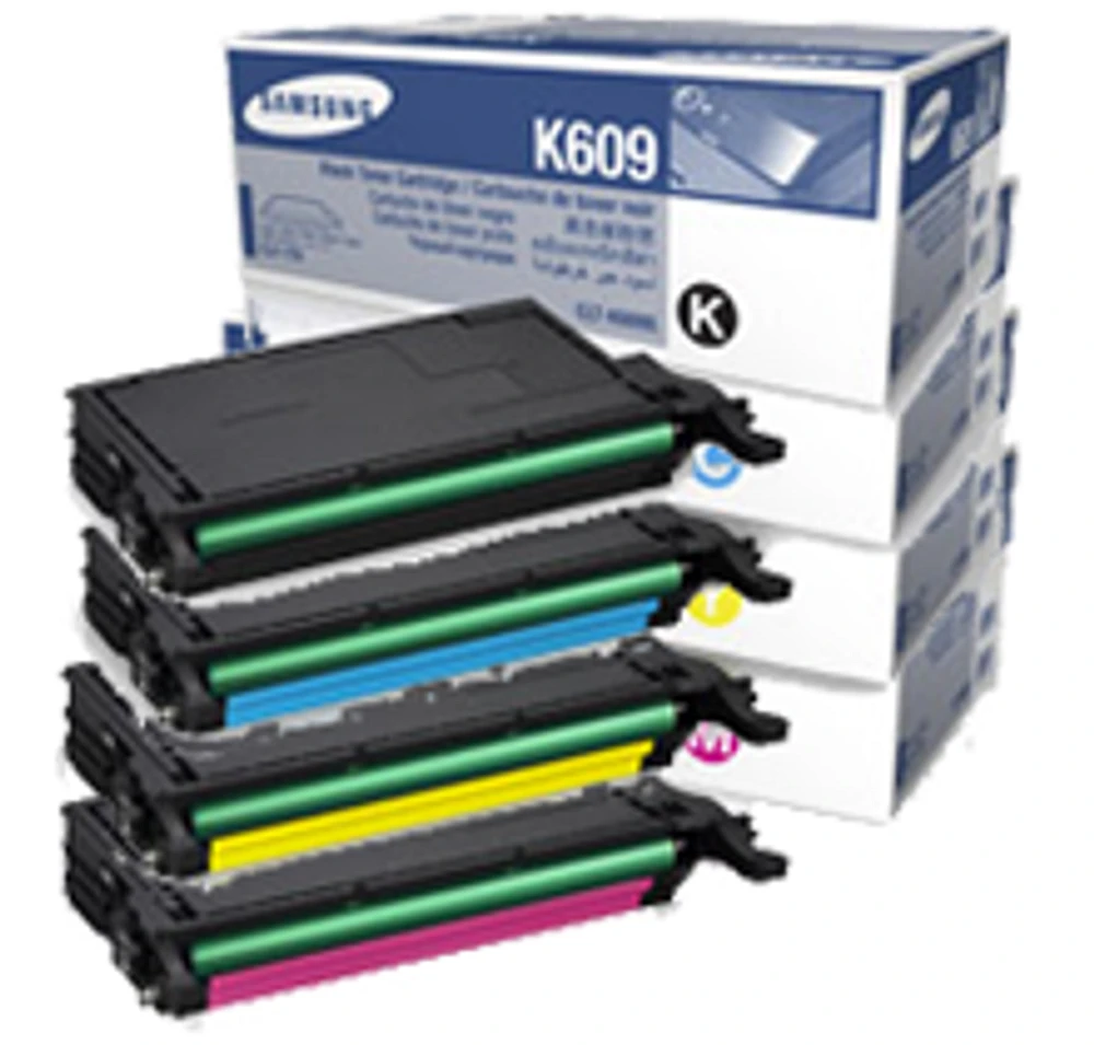 Samsung CLT-609S Laser Toner Cartridge Set Black Cyan Yellow Magenta