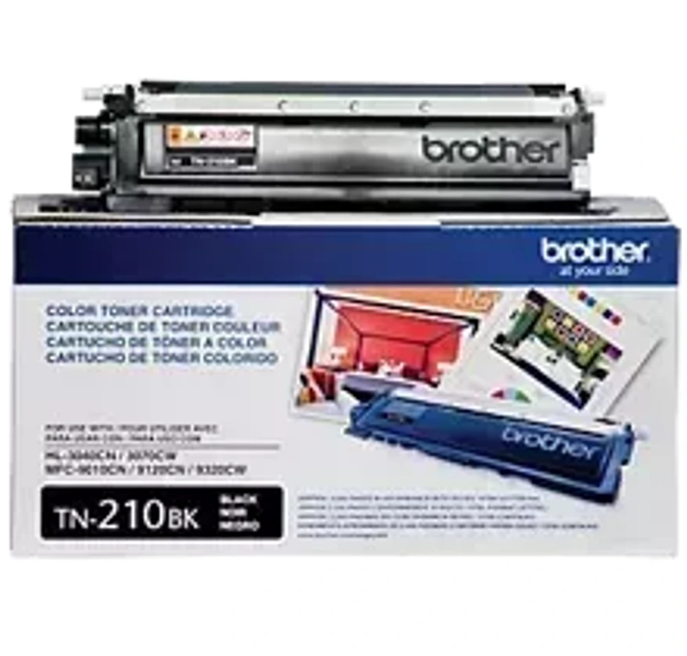 Brand New Original Brother TN-210BK Laser Toner Cartridge - Black