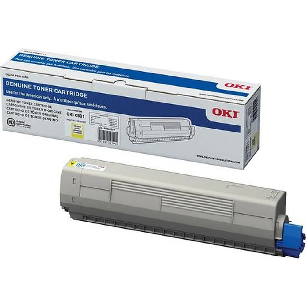 ~Brand New Original Okidata 44844509 Yellow Laser Toner Cartridge