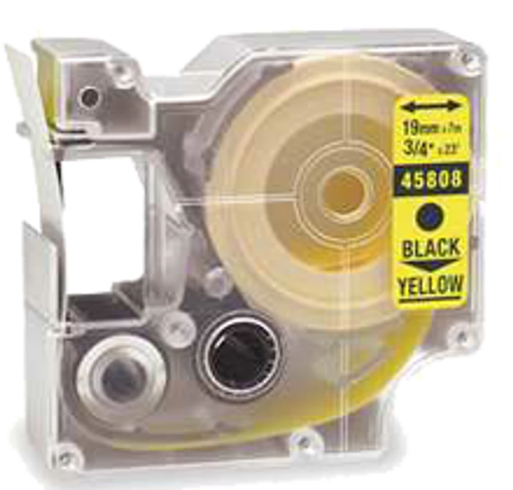 DYMO Label Tape Black on Yellow