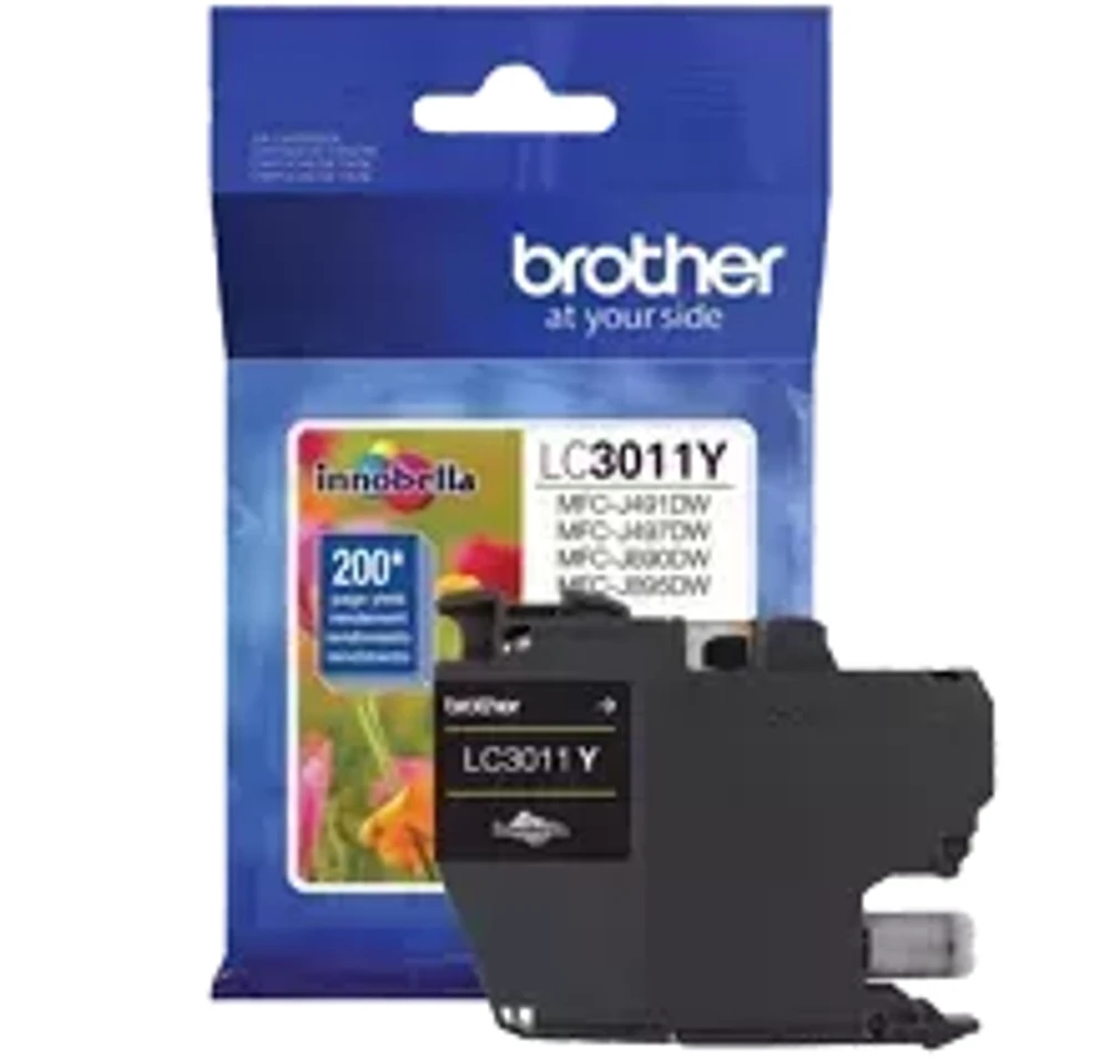Brand New Original Brother LC-3011Y Ink / Inkjet Cartridge - Yellow