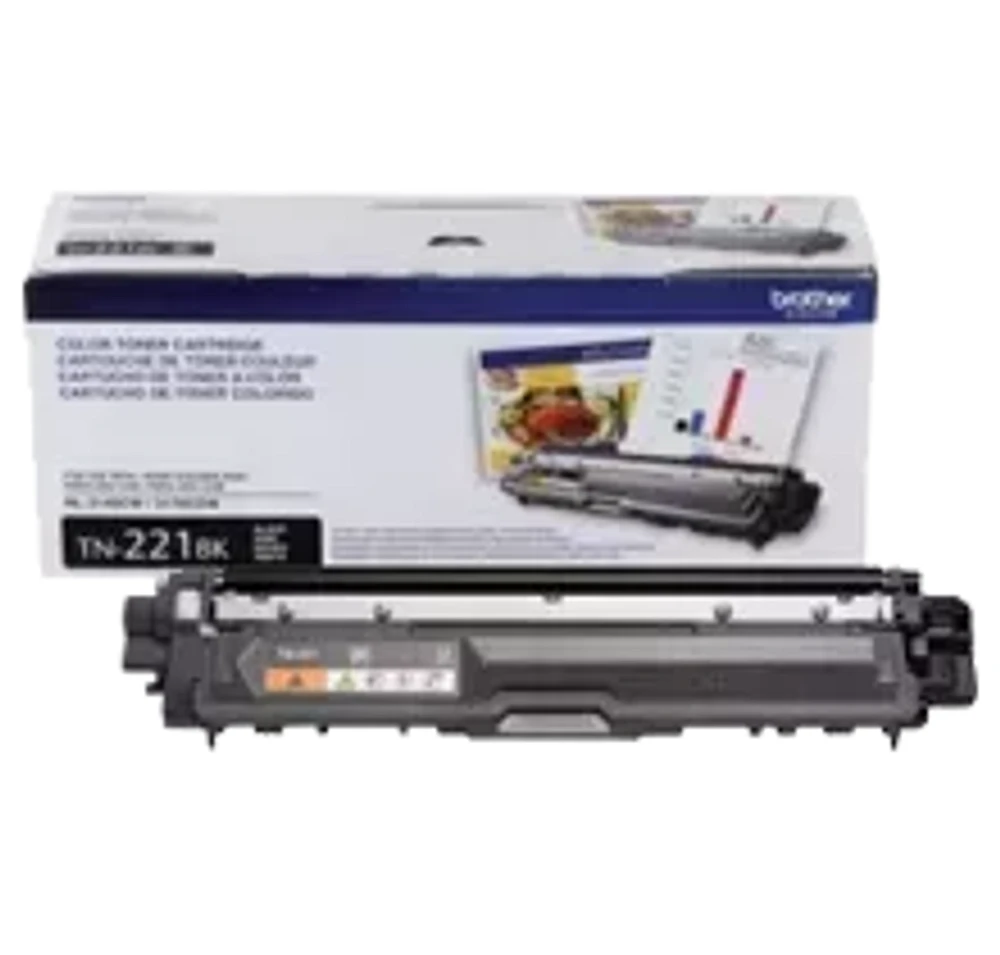 Brand New Original Brother TN-221BK Laser Toner Cartridge - Black