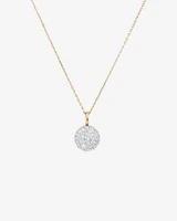 Stardust Pendant with .55TW of Diamonds in 10kt Yellow Gold and Rhodium