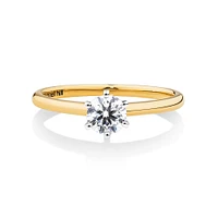 Michael Hill Solitaire Engagement Ring with a 0.50 Carat TW Diamond with the De Beers Code of Origin in 18kt Yellow & White Gold