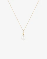 Pendant with Cultured Freshwater Baroque Pearl in 10kt Yellow Gold