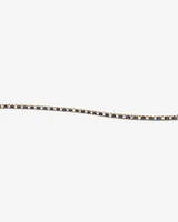 0.68 Carat TW Diamond and Created Sapphire Tennis Bracelet in 10kt Yellow Gold
