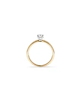Carat TW Round Brilliant Signature 101 Diamond Ring in 14kt Yellow & White Gold