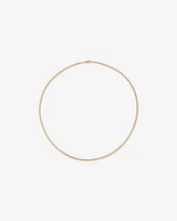 50cm (20") 2.95mm Width Semi Solid Diamond Cut Curb Chain in 10kt Yellow Gold