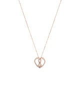 Small Infinitas Pendant with 1/4 Carat TW of Diamonds in 10kt Rose Gold