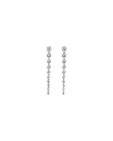 Drop Earrings with 1.00 Carat TW of Diamonds in 18kt White Gold