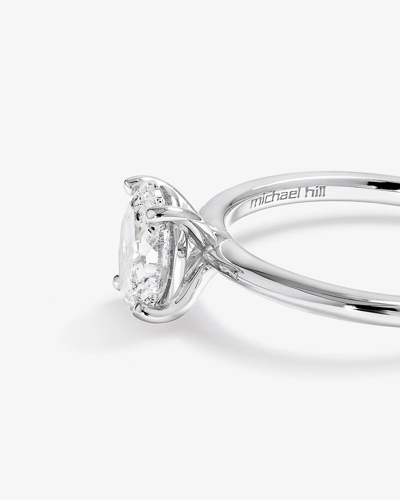 Solitaire Engagement Ring with 1 Carat TW of Diamond in 14kt White Gold
