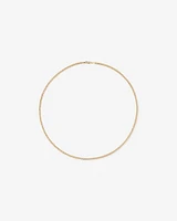 45cm (17") 2.8mm Width Semi Solid Miami Curb Chain in 10kt Yellow Gold