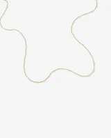 50cm (20") Station Ball and Curb Chain in 10kt Yellow Gold