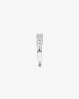 1.17 Carat TW Emerald Cut Laboratory-Grown Diamond Wedding Band in 14kt White Gold