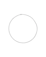50cm (20") 2.5mm Width Oval Belcher Chain Necklace in Sterling Silver