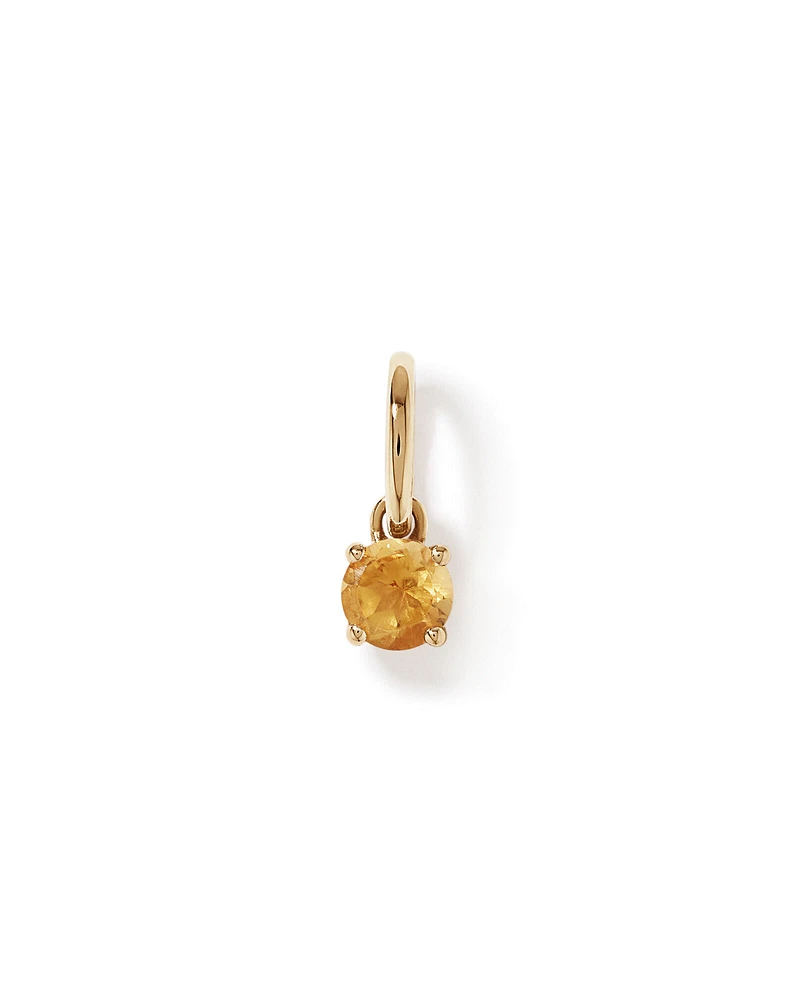 Citrine Birthstone Pendant in 10kt Yellow Gold