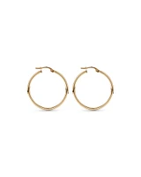 25mm Hoop Earrings in 10kt Rose Gold
