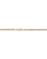 55cm (22") 3mm-3.5mm Width Curb Chain in 10kt Yellow Gold