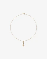 0.07 Carat TW Diamond Knots Pendant in 10kt Yellow Gold