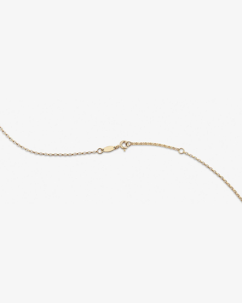 45cm (18") 1mm-1.5mm Width Diamond Cut Belcher Chain in 18kt Yellow Gold