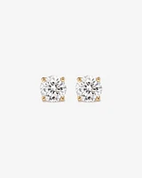 Carat TW Diamond Solitaire Stud Earrings in 18kt Gold