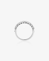10 Stone Wedding Band with .90 Carat TW Diamonds in 14kt White Gold