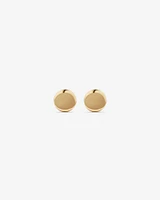 4mm Circle Stud Earrings in 10kt Yellow Gold