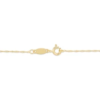 45cm (18") Singapore Chain in 10kt Yellow Gold