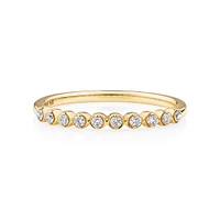 Wedding Ring with 0.15 Carat TW Diamonds in 14kt Yellow Gold