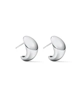 Polished Bold Dome Stud Earrings in Sterling Silver